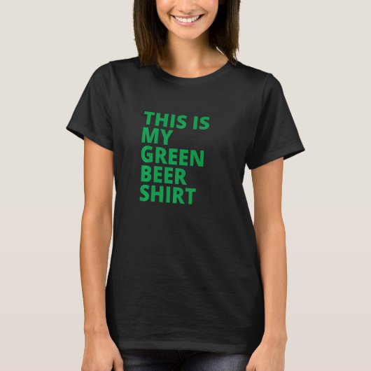 st patricks dayおもしろいセントパディの私の緑 tシャツ (正面)