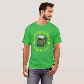 st patricks dayおもしろいビール愛好家とアイリッシュウィスキー tシャツ (正面フル)