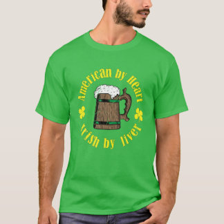 st patricks dayおもしろいビール愛好家とアイリッシュウィスキー tシャツ