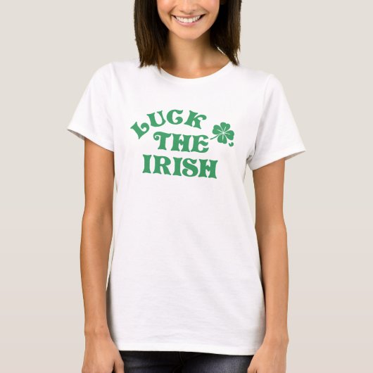 st patricks dayおもしろいラック・オ・ザ・アイリッシュグループ tシャツ (正面)