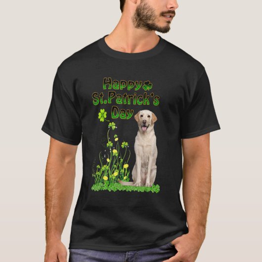 st patricks dayおもしろいラブラドールリトリエバードグッズ tシャツ (正面)