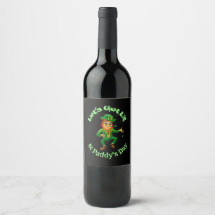 st patricks dayおもしろいワインラベル ワインラベル