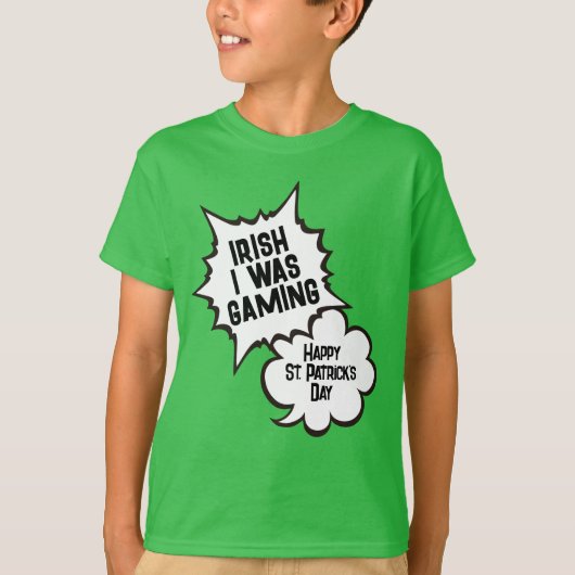 st patricks dayおもしろいTシャツゲームボーイ Tシャツ (正面)