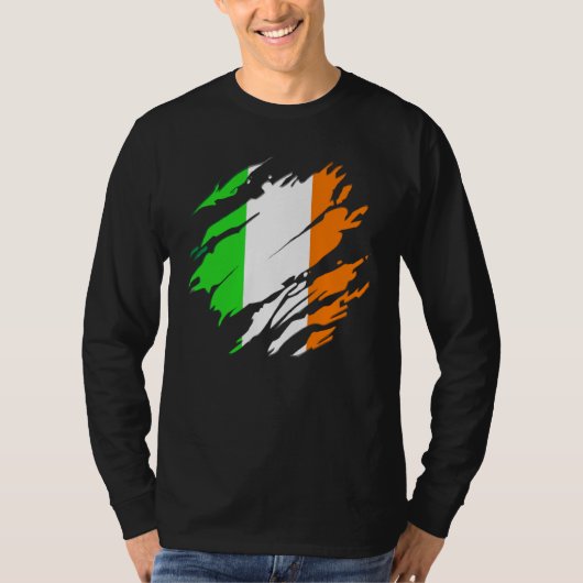 St patricks dayからサンパディへゴブリンへアイルランド国旗 tシャツ (正面)