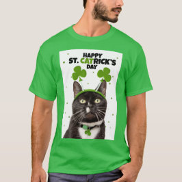 st patricks dayがヘッドバンドで猫に tシャツ