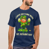 st patricks dayで頭を下げるのが大好きいけな tシャツ (正面)