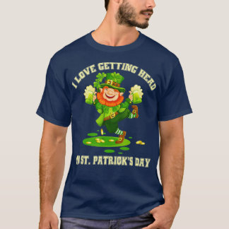 st patricks dayで頭を下げるのが大好きいけな tシャツ