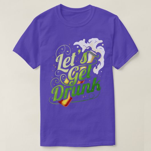 st patricks dayで飲ビールを飲もう tシャツ (デザイン正面)