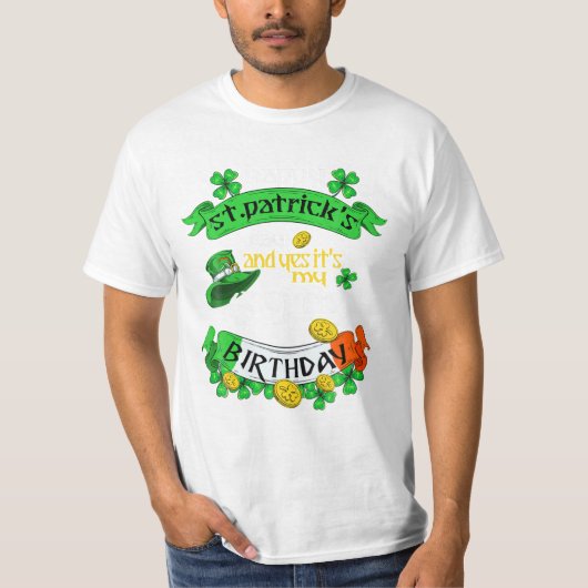 St patricks dayとYes Tシャツ (正面)