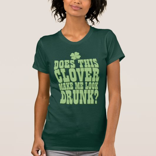 St patricks dayのおもしろいな飲むこと tシャツ (正面)