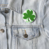 St patricks dayのシャムロックのクラシック 缶バッジ (インサイチュ)