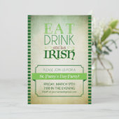 St patricks dayのパーティーの招待 招待状 (スタンド正面)