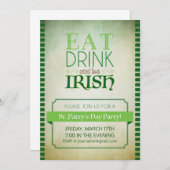 St patricks dayのパーティーの招待 招待状 (正面/裏面)