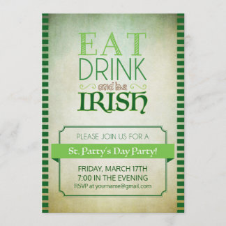 St patricks dayのパーティーの招待 招待状