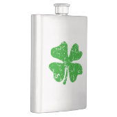 St patricks dayのフラスコ|の緑のシャムロックのクローバー フラスク (右)