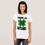 st patricks dayの女性の贈り物にビッチを飲む tシャツ (正面フル)