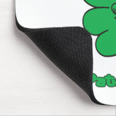 St patricks dayの幸せなシャムロックSmilie マウスパッド (コーナー)