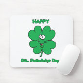 St patricks dayの幸せなシャムロックSmilie マウスパッド (マウス)