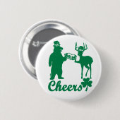 St patricks dayの幸せな応援! 缶バッジ (正面&裏面)