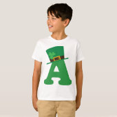 St patricks dayの手紙アルファベット tシャツ (正面フル)