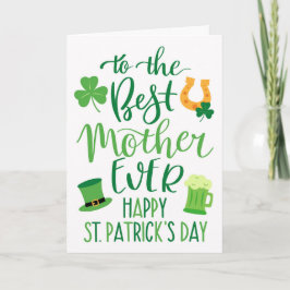 St Patrick's Dayの最愛のママへ カード