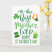 St Patrick's Dayの最愛のママへ カード (黄色い花)