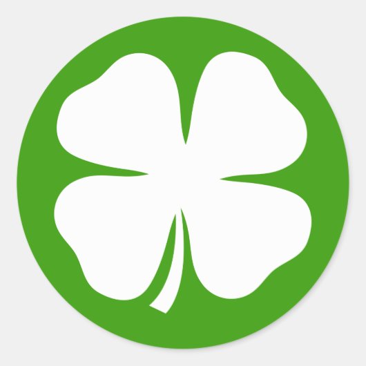St patricks dayの縁飾り ラウンドシール (正面)