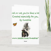 St patricks dayの願いは、あなたの道の「香り」である！ カード (裏面)