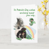 St patricks dayの願いは、あなたの道の「香り」である！ カード (黄色い花)