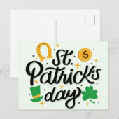 St patricks dayはがき ポストカード (正面/裏面)