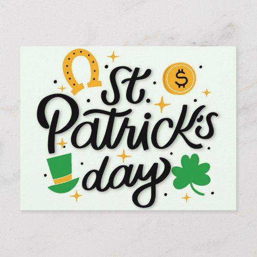 St patricks dayはがき ポストカード (正面)
