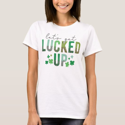 St patricks dayはギフトを舐めおもしろいよう tシャツ (正面)