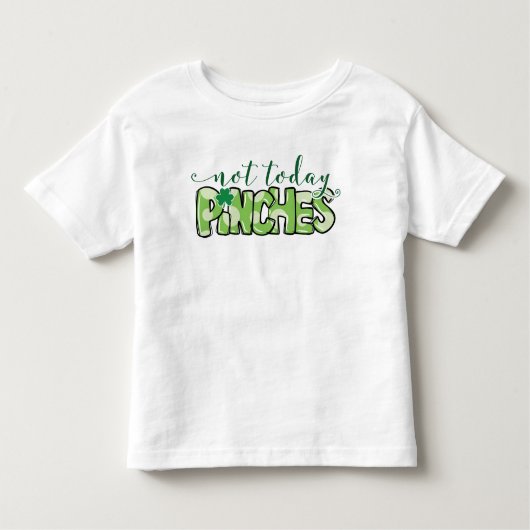 St patricks dayは今日は可愛くない トドラーTシャツ (正面)