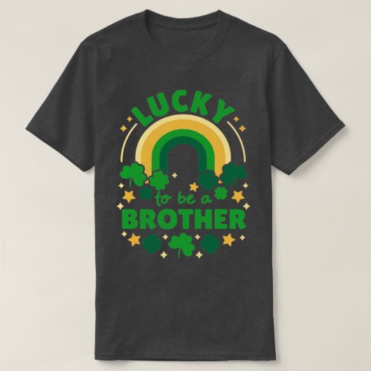 St patricks dayは兄弟で幸運だ tシャツ (デザイン正面)