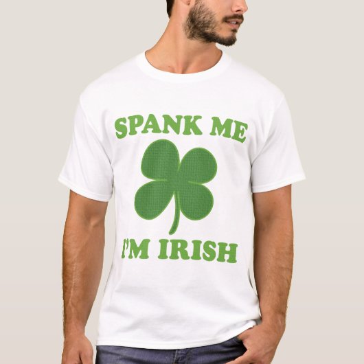St patricks dayは私をImアイルランド語平手で打ちます Tシャツ (正面)