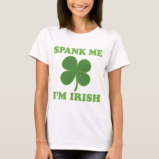 St patricks dayは私をImアイルランド語平手で打ちます Tシャツ (正面)