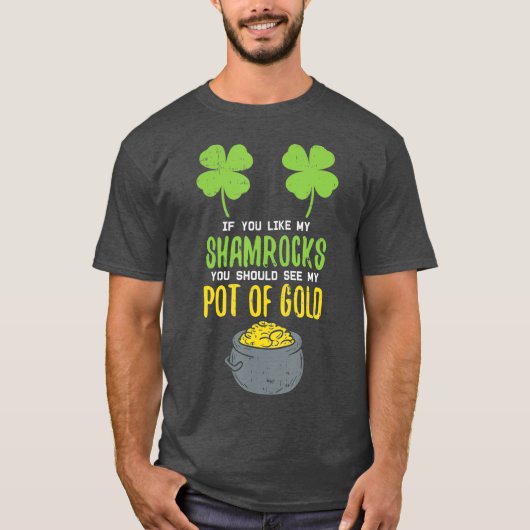 St patricks dayよもしり好きな女に tシャツ (正面)
