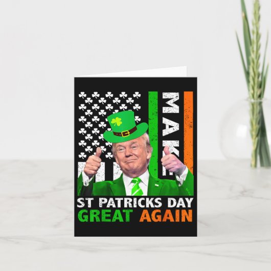 st patricks dayを再素晴らし度レプレおもしろいーアン カード (正面)