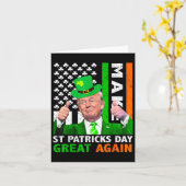 st patricks dayを再素晴らし度レプレおもしろいーアン カード (黄色い花)