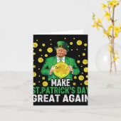 st patricks dayを素晴らし再びおもしろいSt patricks カード (黄色い花)