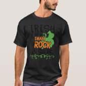 st patricks dayアイリおもしろいッシュキスシャームロックウィッシュ tシャツ (正面)