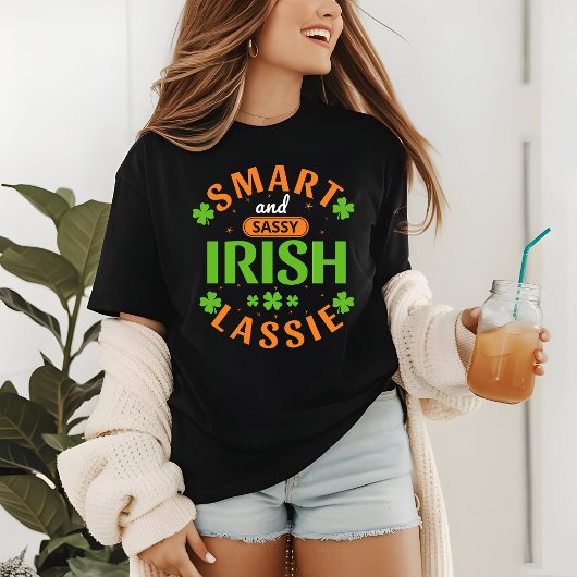 St patricks dayアイリおもしろいッシュラシーグリーンシャームロック トライブレンドTシャツ