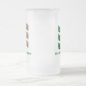 St patricks dayアイリッシュおもしろいかわいい飲み物 フロストグラスビールジョッキ (中央)