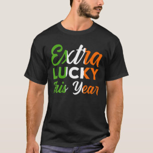 St patricks dayアイリッシュエクストララッキーシャームロックアイルランドF Tシャツ