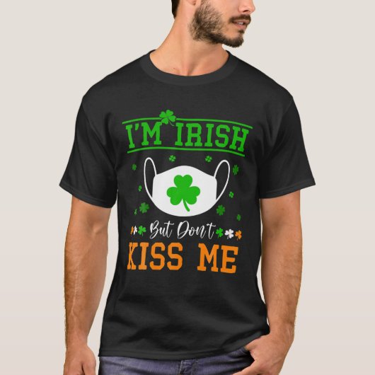St patricks dayアイリッシュキスMe男性女性 Tシャツ (正面)