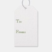 St patricks dayアイリッシュグリーンシャームロックグッドラック ギフトタグ (裏面)