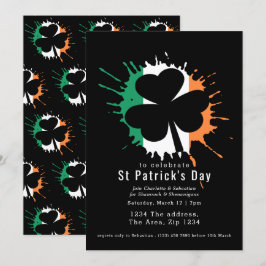 St patricks dayアイリッシュシャームロックとシェナニガン 招待状