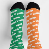 St patricks dayアイリッシュシャームロックオッド ソックス (上部)