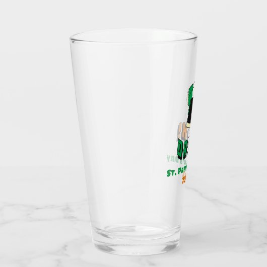 St patricks dayアイリッシュビアキュートピおもしろいント タンブラーグラス (右)