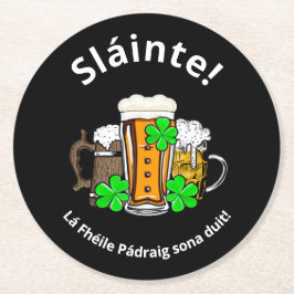ST PATRICKS DAYアイリッシュビール ラウンドペーパーコースター